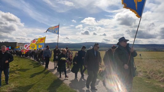 The Culloden Battlefield memorial